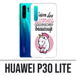 Huawei P30 Lite Case - Einhörner