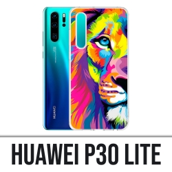 Coque Huawei P30 Lite - Lion Multicolore