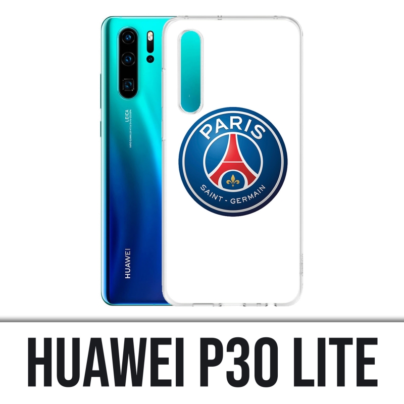 Custodia Huawei P30 Lite - Logo Psg sfondo bianco
