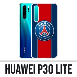 Coque Huawei P30 Lite - Logo Psg New Bande Rouge