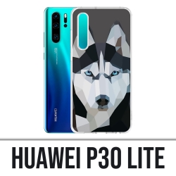 Coque Huawei P30 Lite - Loup Husky Origami