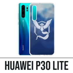 Custodia Huawei P30 Lite - Pokémon Go Team Blue Grunge