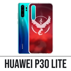 Custodia Huawei P30 Lite - Pokémon Go Team Red Grunge