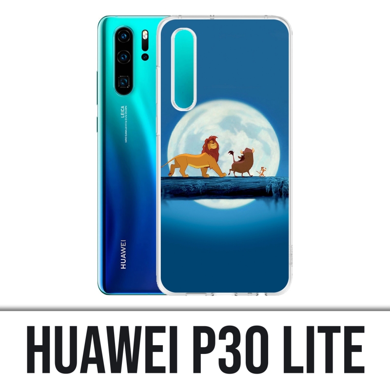 Coque Huawei P30 Lite - Roi Lion Lune