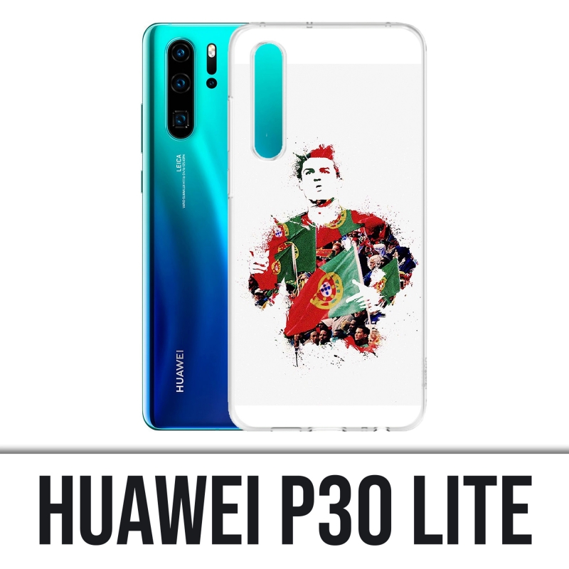 Coque Huawei P30 Lite - Ronaldo Football Splash