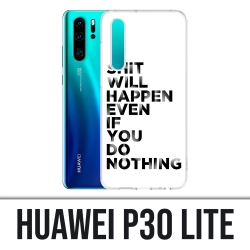 Huawei P30 Lite Case - Scheiße wird passieren