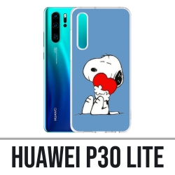 Coque Huawei P30 Lite - Snoopy Coeur