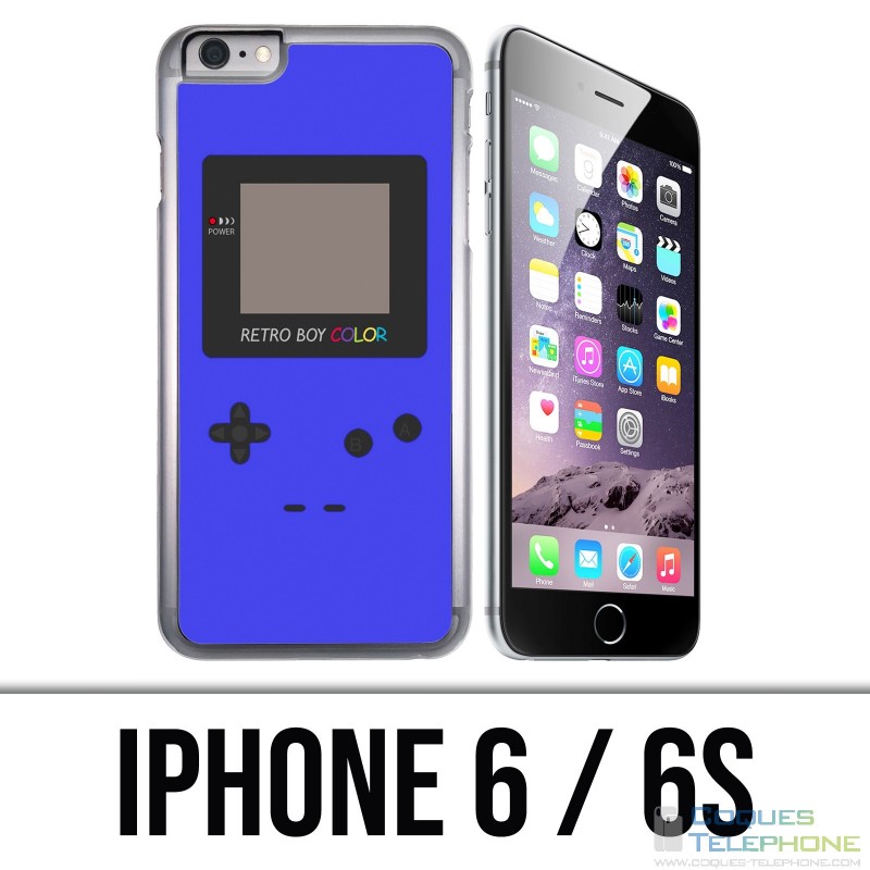 Coque iPhone 6 / 6S - Game Boy Color Bleu