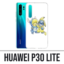 Coque Huawei P30 Lite - Stitch Pikachu Bébé