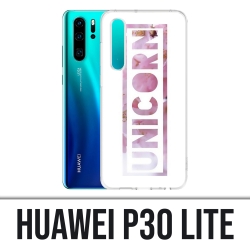 Funda Huawei P30 Lite - Unicornio Flores Unicornio