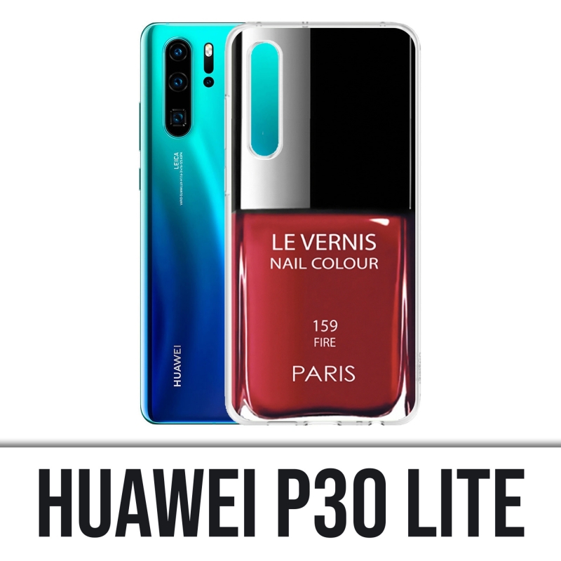 Coque Huawei P30 Lite - Vernis Paris Rouge