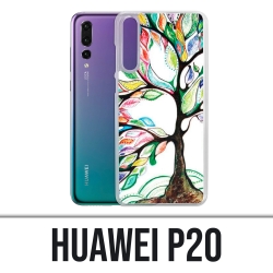 Funda Huawei P20 - Árbol multicolor