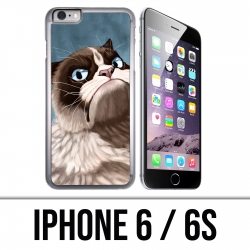 IPhone 6 / 6S Fall - mürrische Katze