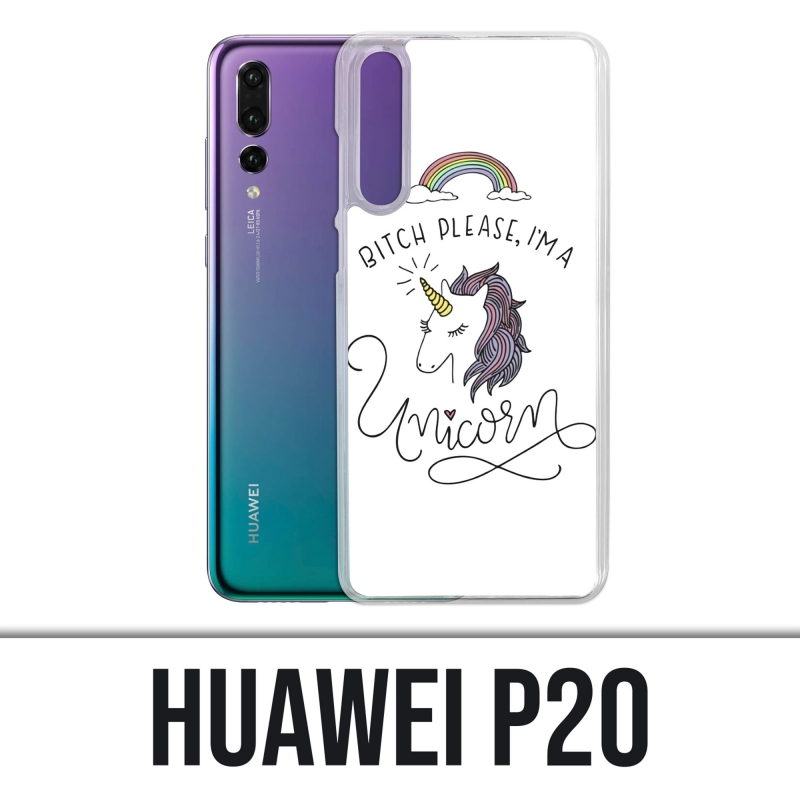 Huawei P20 Case - Hündin bitte Einhorn Einhorn