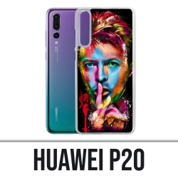 Huawei P20 Hülle - Mehrfarbiger Bowie
