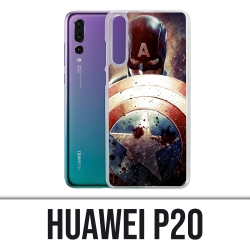 Funda Huawei P20 - Captain America Grunge Avengers