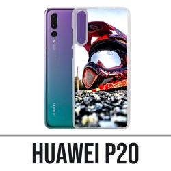 Huawei P20 case - Moto Cross helmet