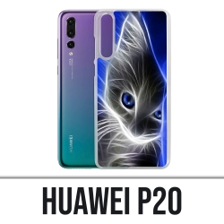 Coque Huawei P20 - Chat Blue Eyes