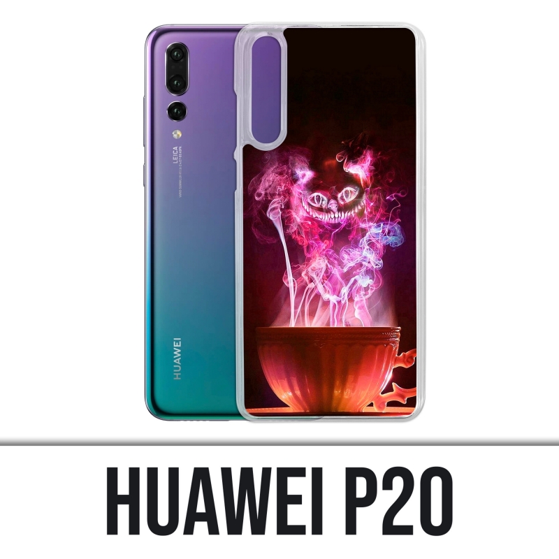 Funda Huawei P20 - Taza de gato Alicia en el país de las maravillas