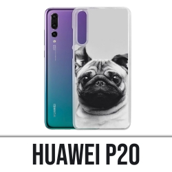 Funda Huawei P20 - Orejas de perro Pug