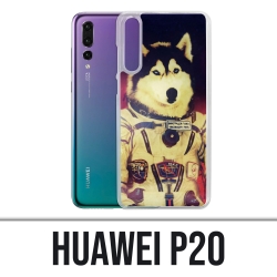 Coque Huawei P20 - Chien Jusky Astronaute
