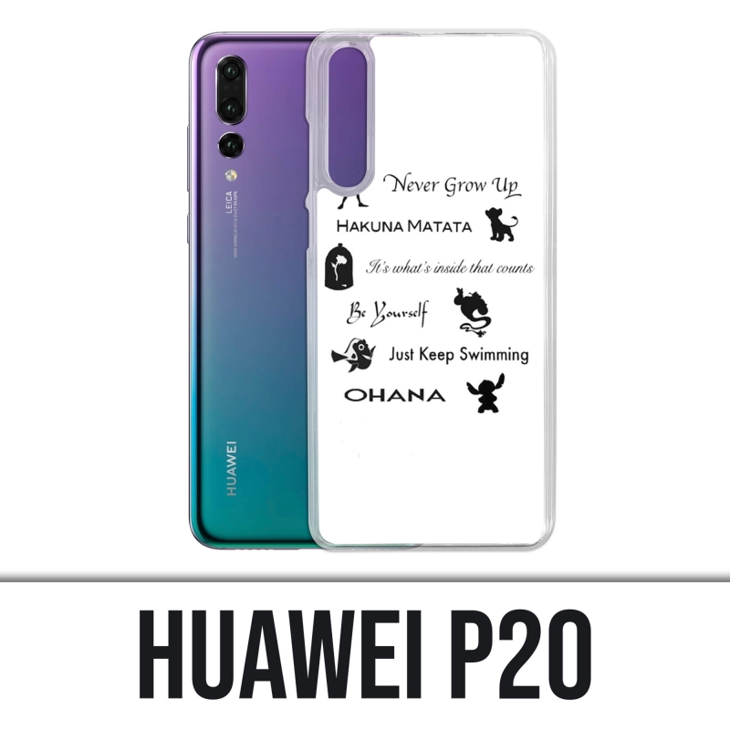 Coque Huawei P20 - Citations Disney