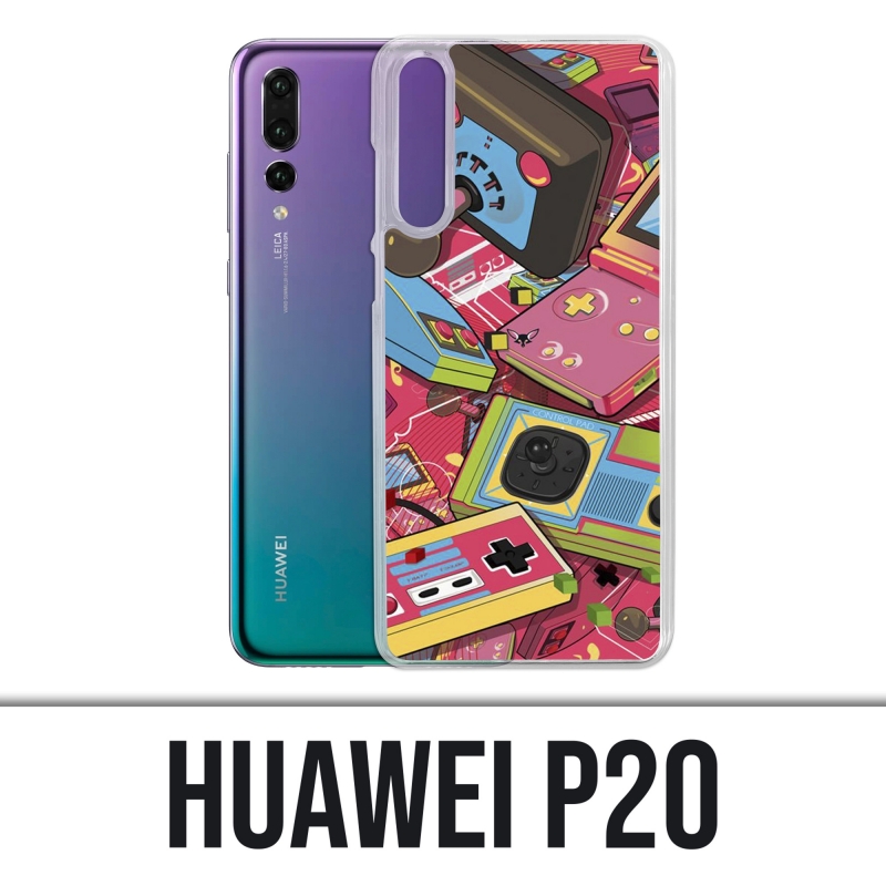 Huawei P20 Case - Retro Vintage Consoles