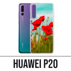 Custodia Huawei P20 - Poppies 2