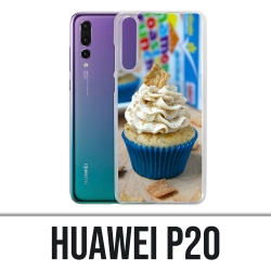 Coque Huawei P20 - Cupcake Bleu