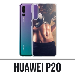 Huawei P20 Abdeckung - Girl Bodybuilding