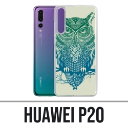 Coque Huawei P20 - Hibou Abstrait
