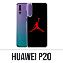 Custodia Huawei P20 - Jordan Basketball Logo nera