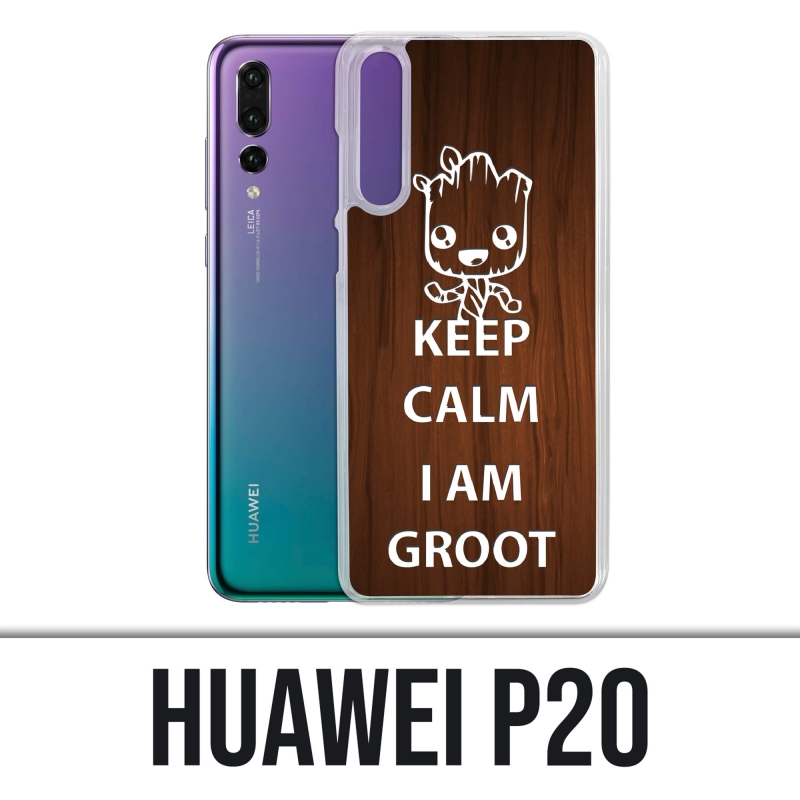 Huawei P20 Hülle - Keep Calm Groot