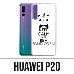Coque Huawei P20 - Keep Calm Pandicorn Panda Licorne