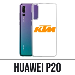 Custodia Huawei P20 - Logo Ktm sfondo bianco