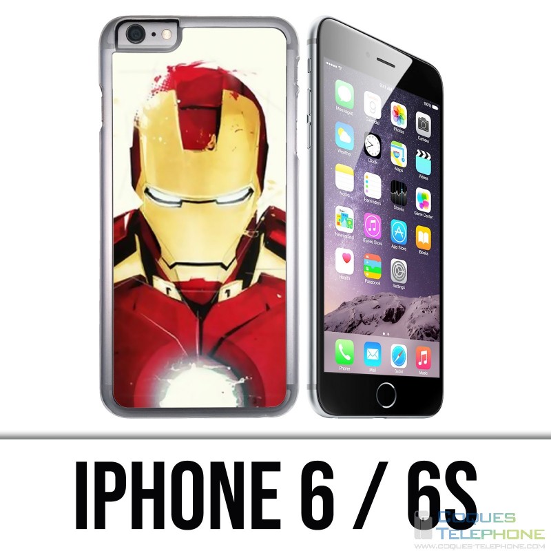 Custodia per iPhone 6 / 6S - Iron Man Paintart