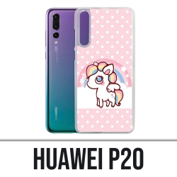 Huawei P20 Case - Kawaii Einhorn