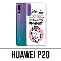 Coque Huawei P20 - Licornes