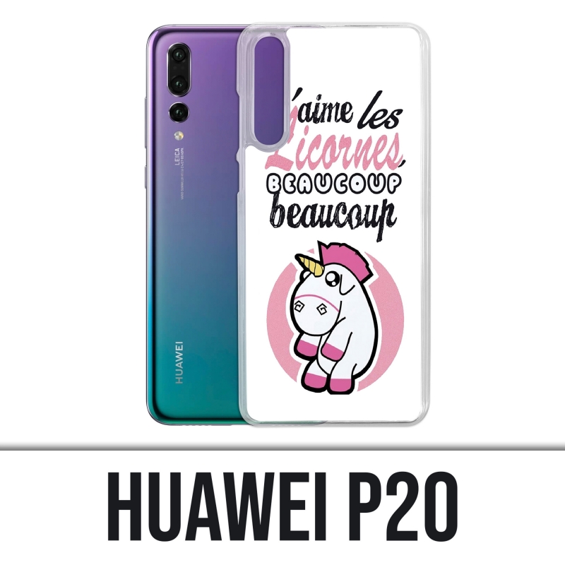 Coque Huawei P20 - Licornes