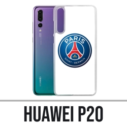 Custodia Huawei P20 - Logo Psg sfondo bianco