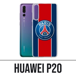 Coque Huawei P20 - Logo Psg New Bande Rouge