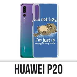 Coque Huawei P20 - Loutre Not Lazy
