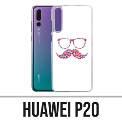 Huawei P20 case - Mustache glasses