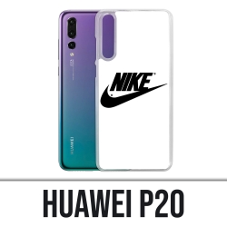 Huawei P20 Hülle - Nike Logo Weiß
