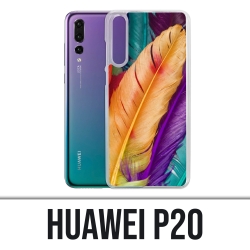 Coque Huawei P20 - Plumes
