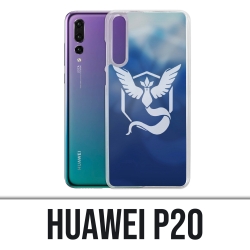 Custodia Huawei P20 - Pokémon Go Team Blue Grunge