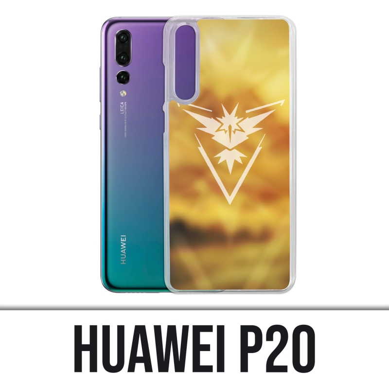 Coque Huawei P20 - Pokémon Go Team Jaune Grunge