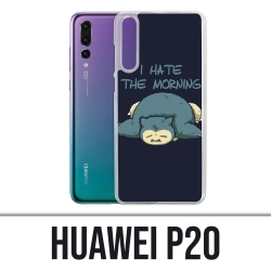 Coque Huawei P20 - Pokémon Ronflex Hate Morning