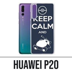 Coque Huawei P20 - Pokémon Ronflex Keep Calm