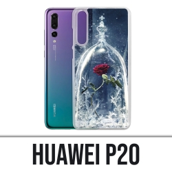 Funda Huawei P20 - La bella y la bestia rosadas